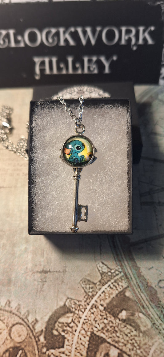 Alien Character Key Necklace