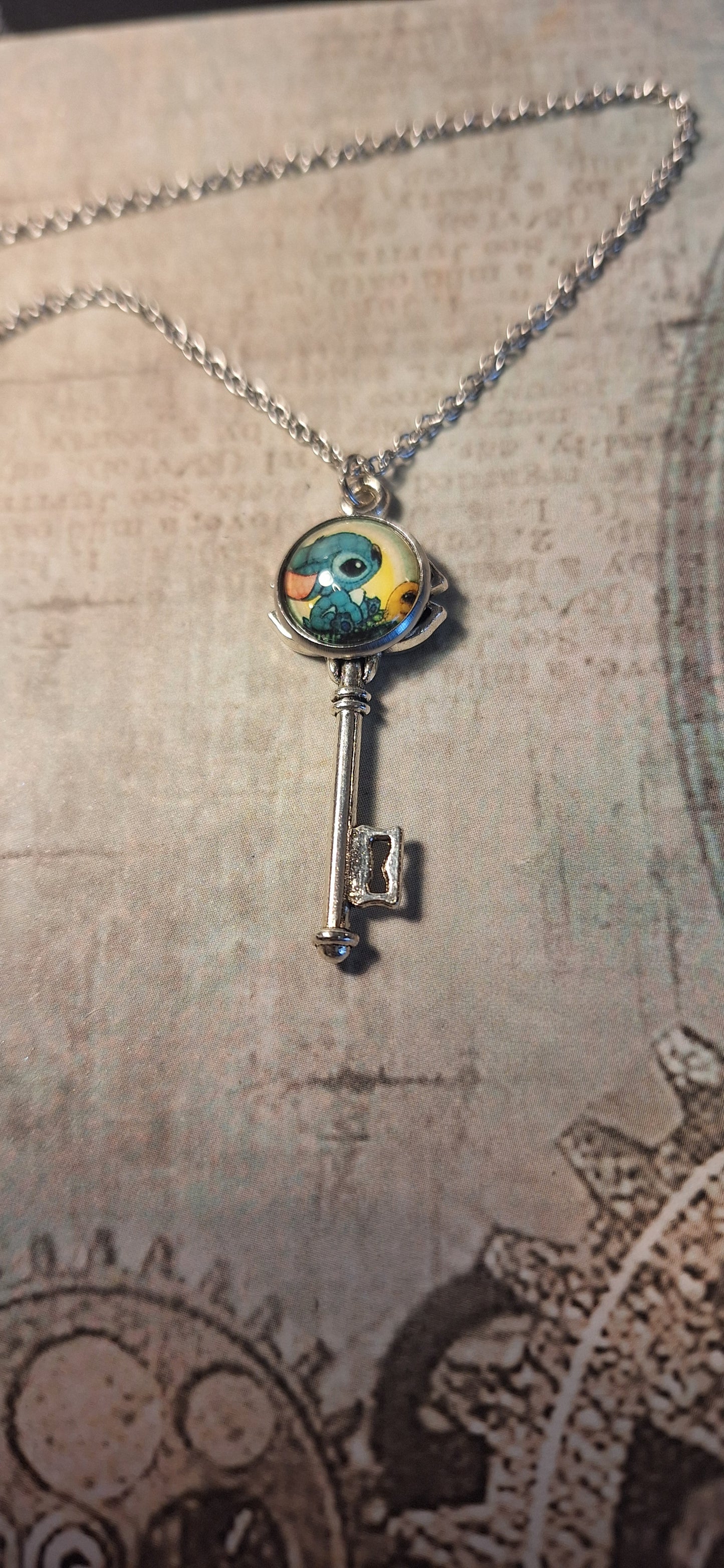 Alien Character Key Necklace