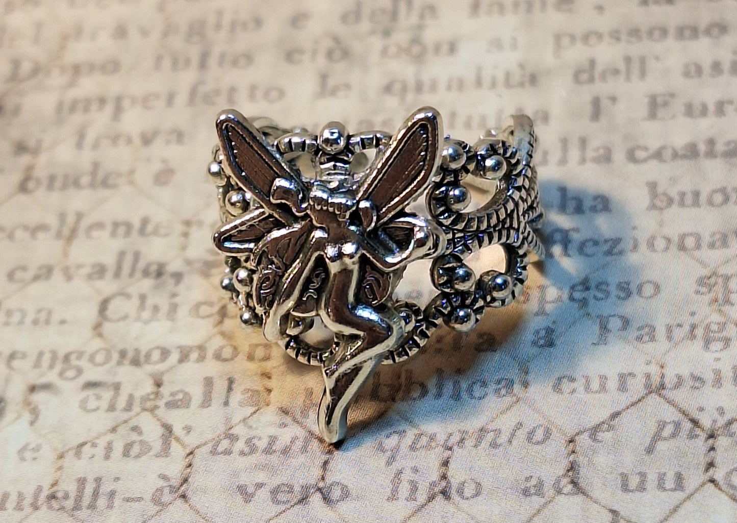 Fairy Filigree Adjustable Ring