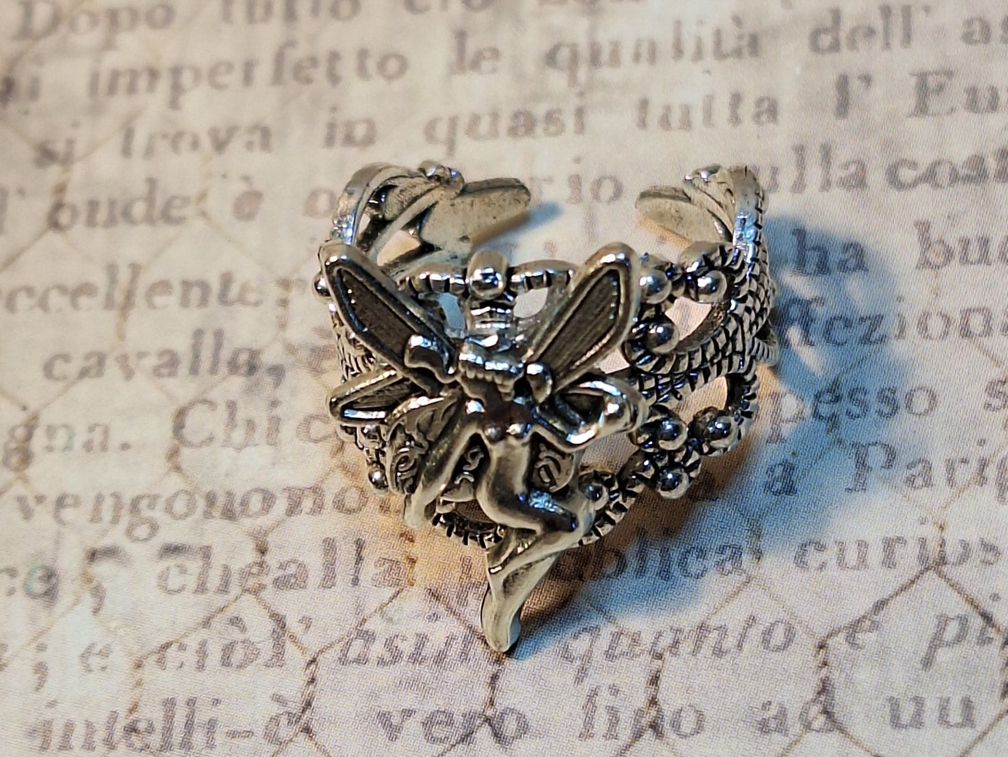 Fairy Filigree Adjustable Ring