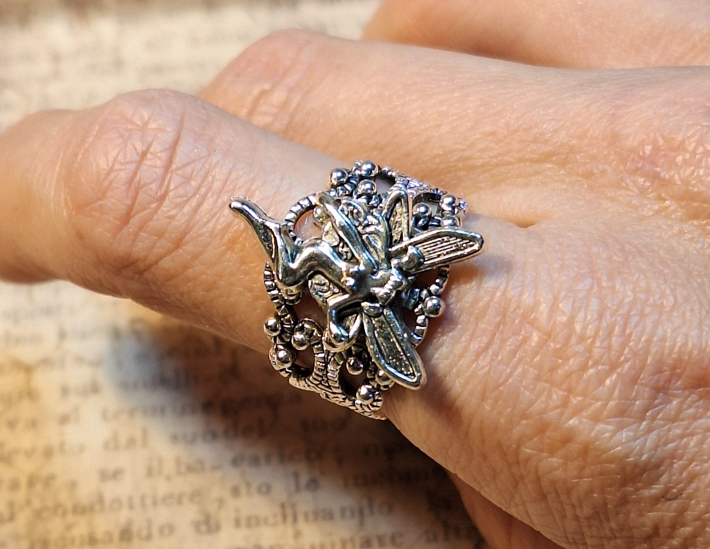 Fairy Filigree Adjustable Ring
