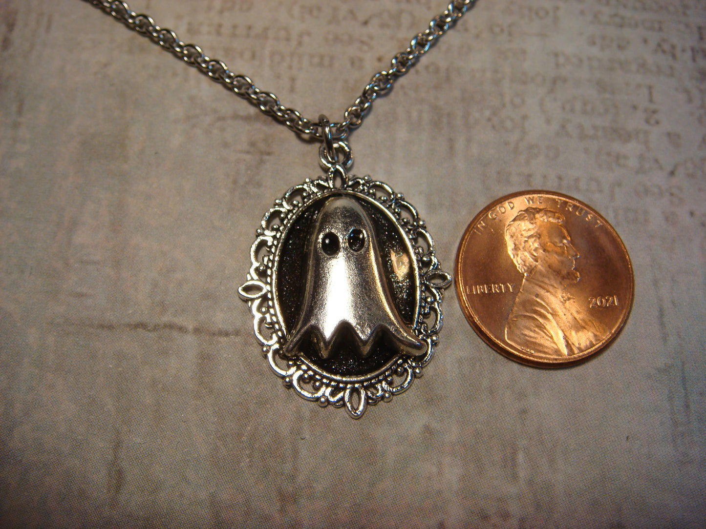 Ghost Small Ornate Necklace