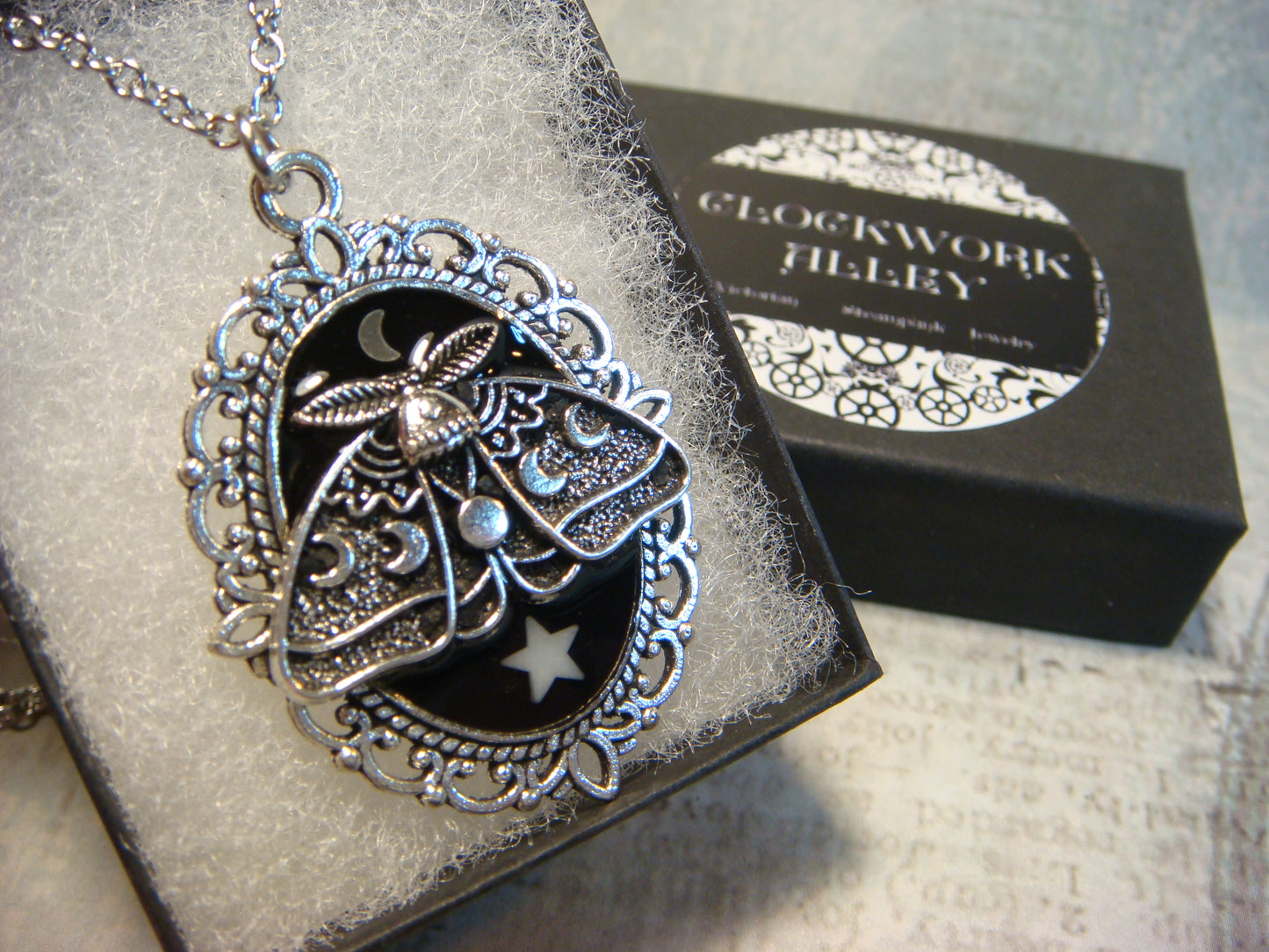 Lunar Moth Ornate Necklace