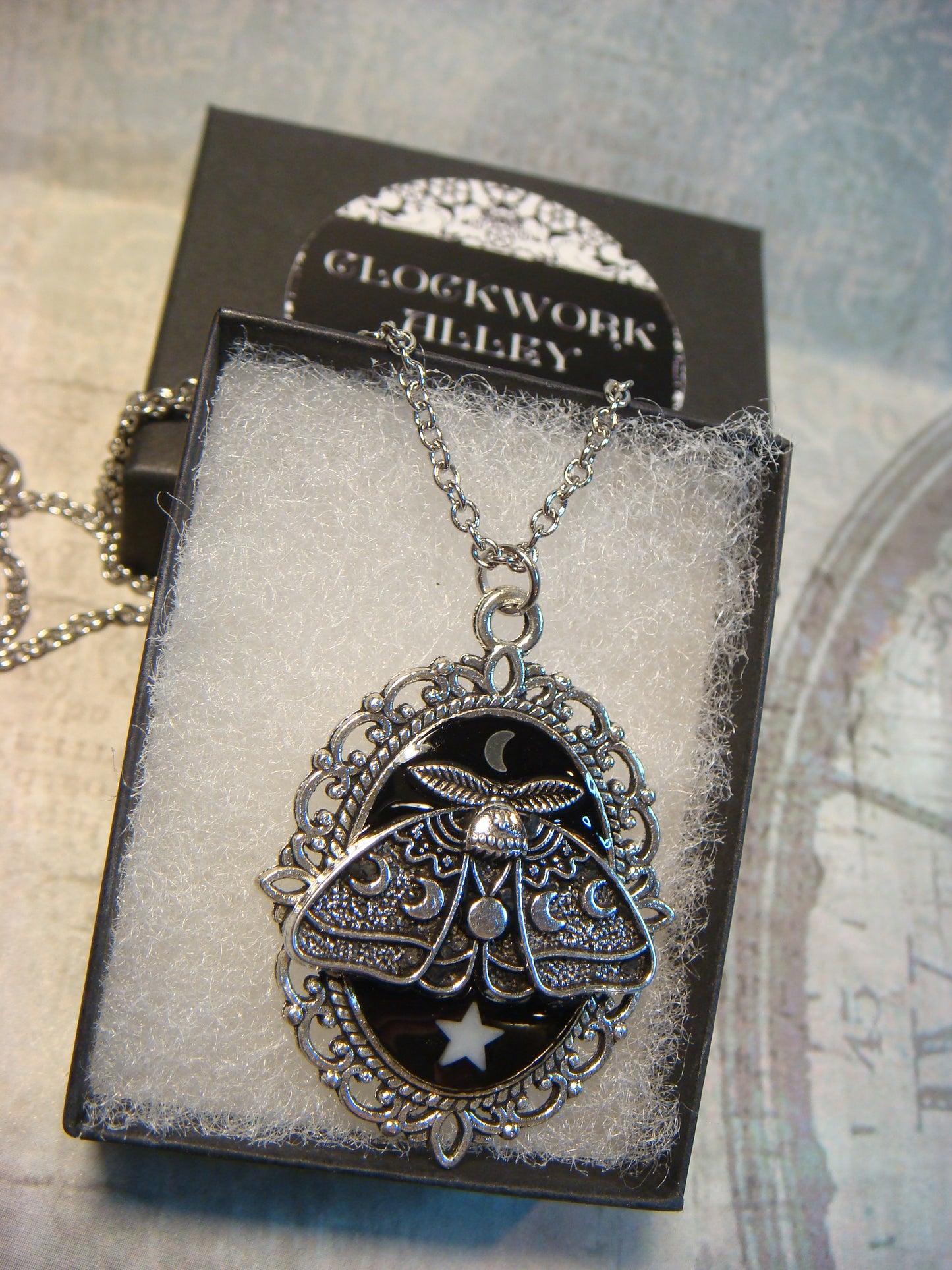 Lunar Moth Ornate Necklace
