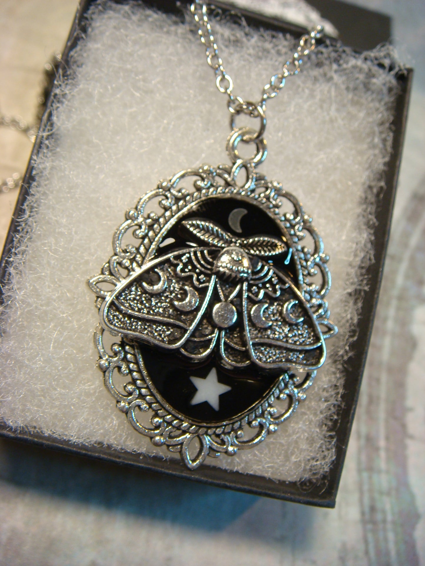 Lunar Moth Ornate Necklace