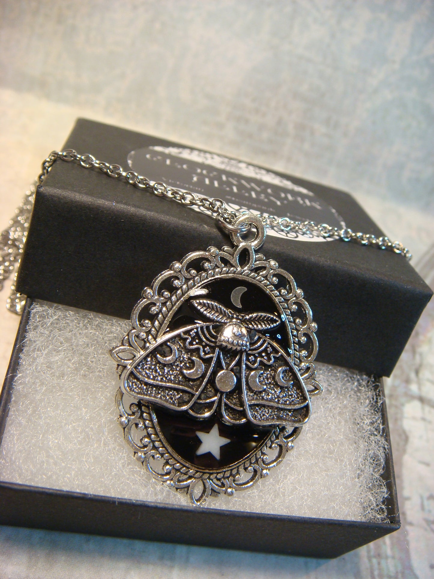 Lunar Moth Ornate Necklace