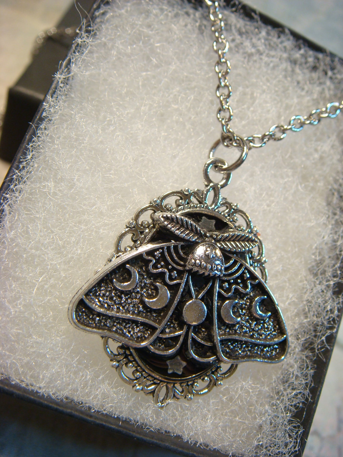 Lunar Moth Small Ornate Necklace