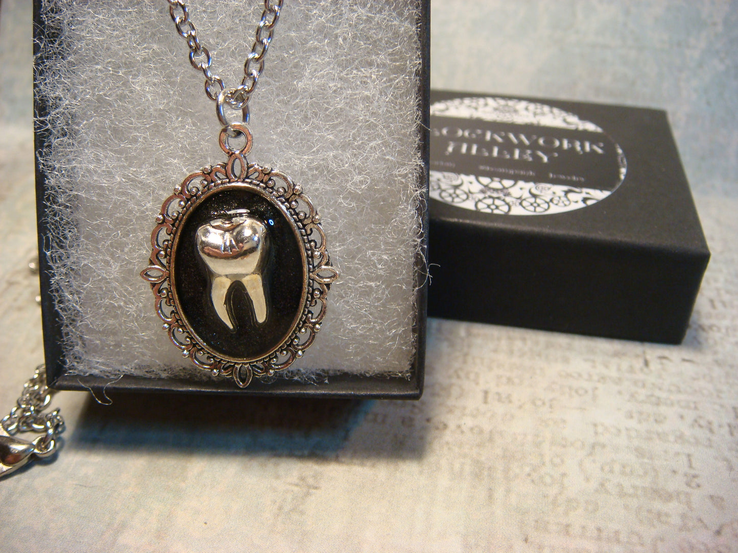 Tooth Small Ornate Necklace