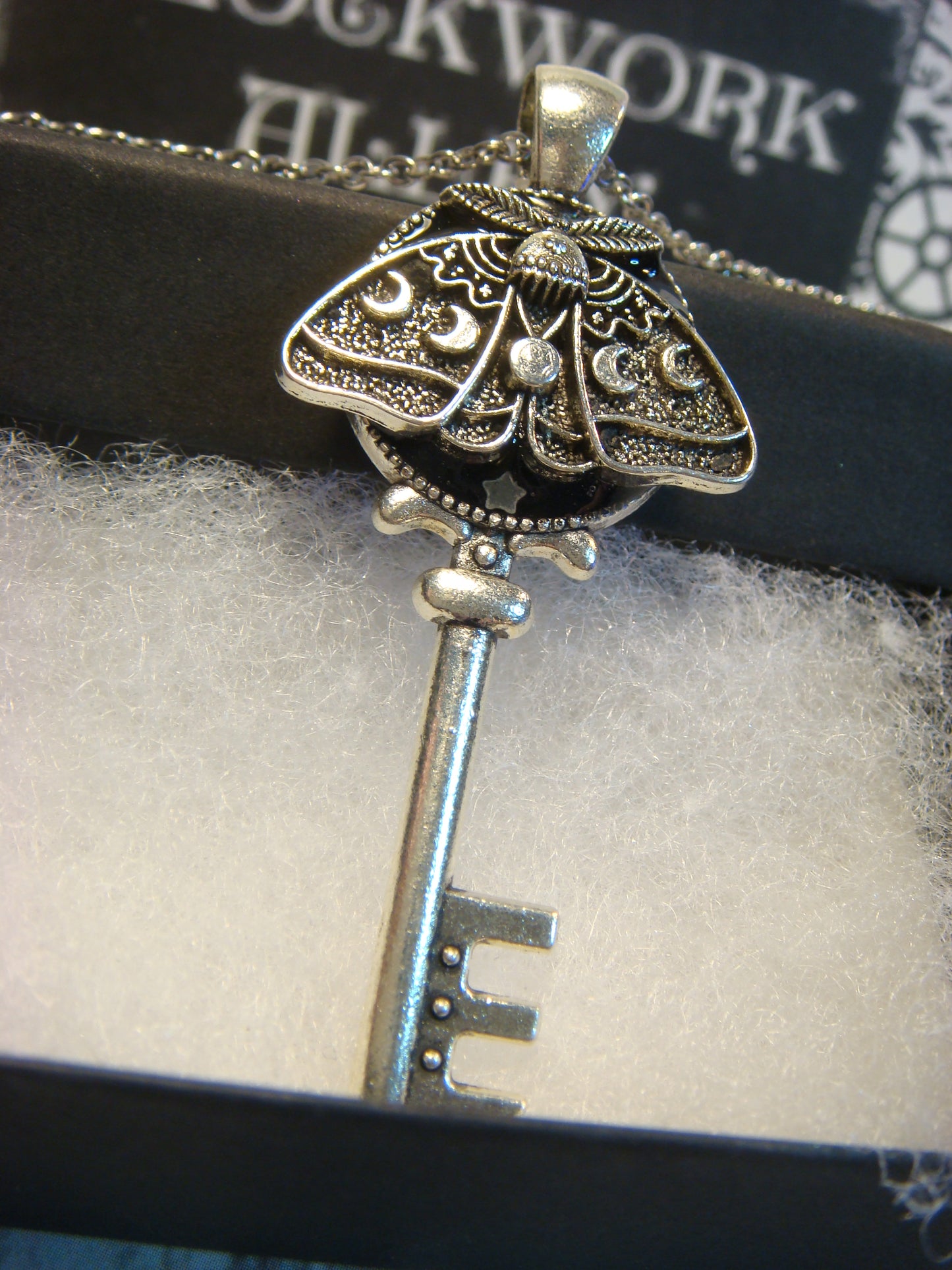 Lunar Moth Key Necklace