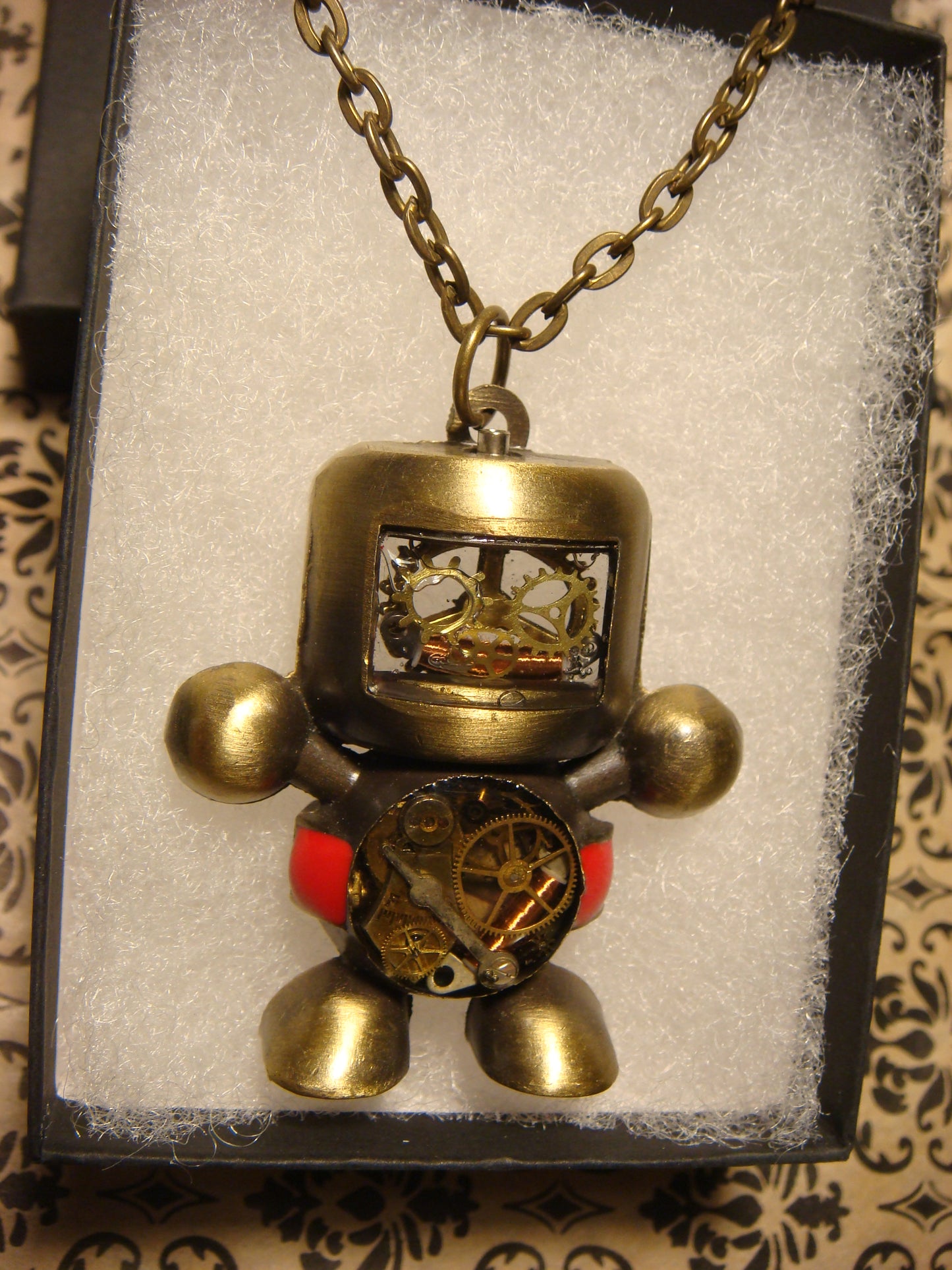 Steampunk Robot Necklace