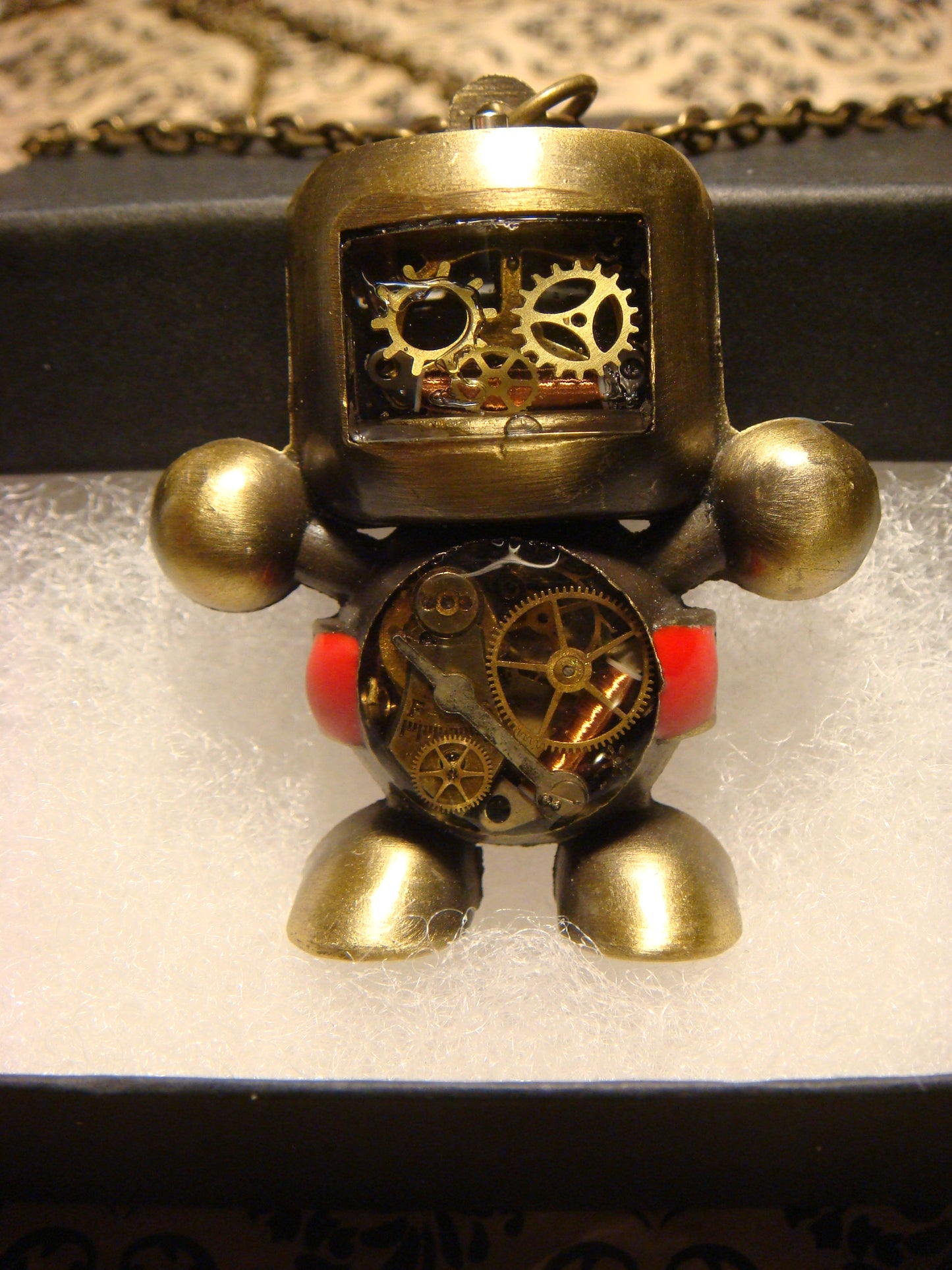 Steampunk Robot Necklace