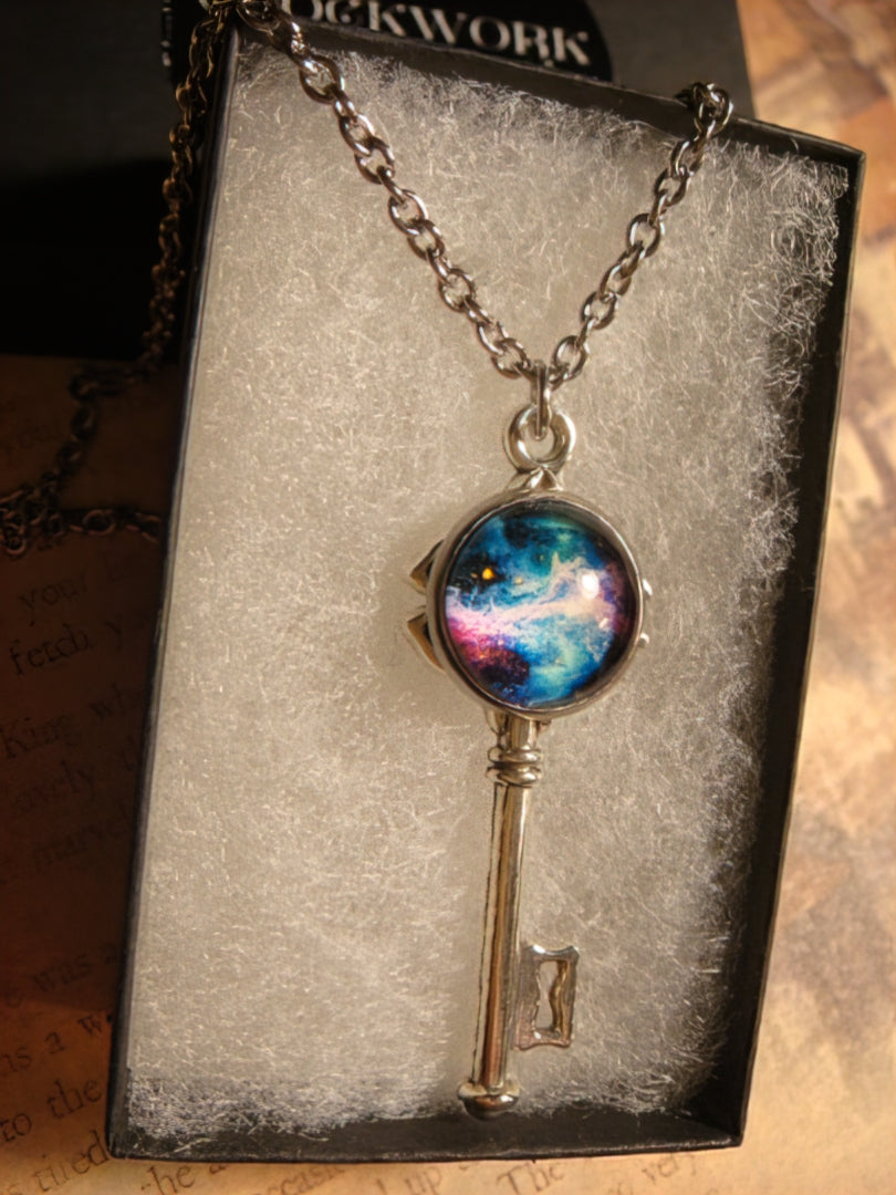 Nebula Galaxy Image Key Necklace