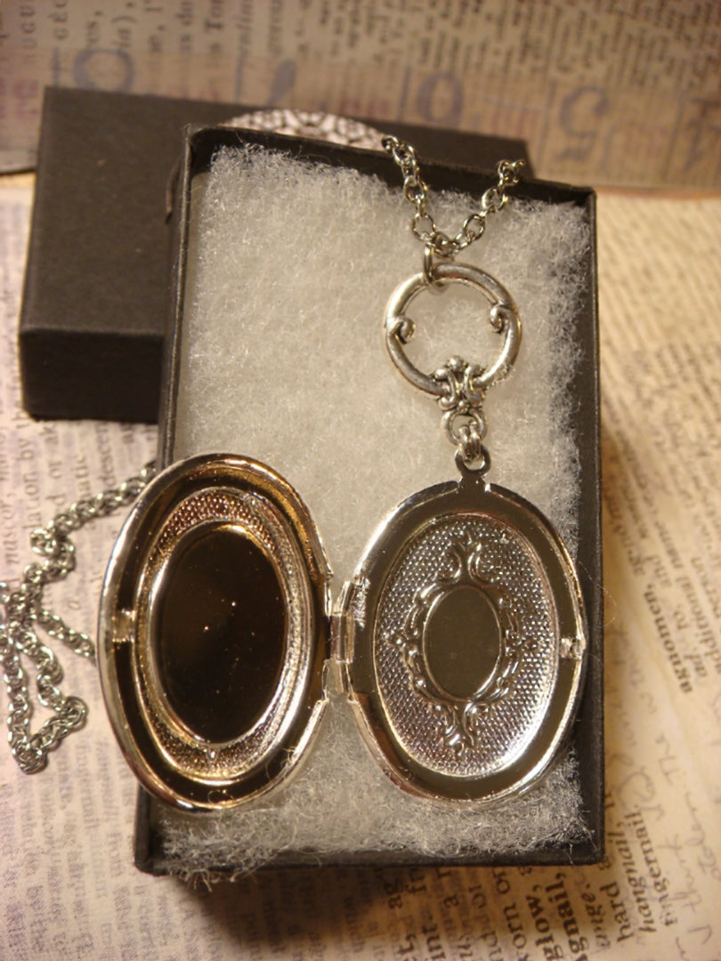 Steampunk Locket Necklace with Watch Part Gears