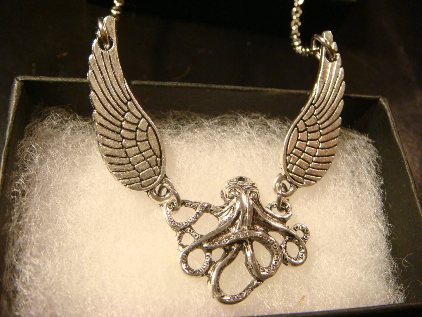 Octopus with Wings Necklace