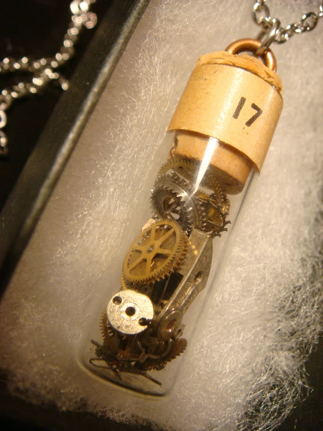 Watchmaker's Vial with Loose Parts Bottle Necklace