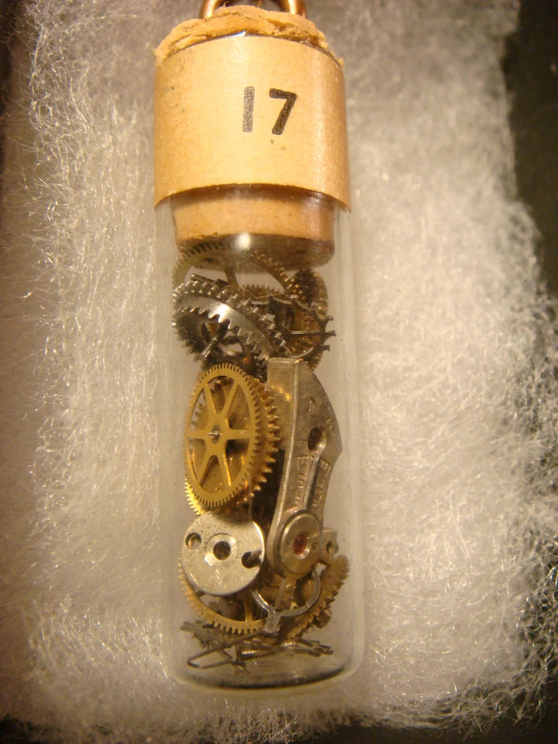 Watchmaker's Vial with Loose Parts Bottle Necklace