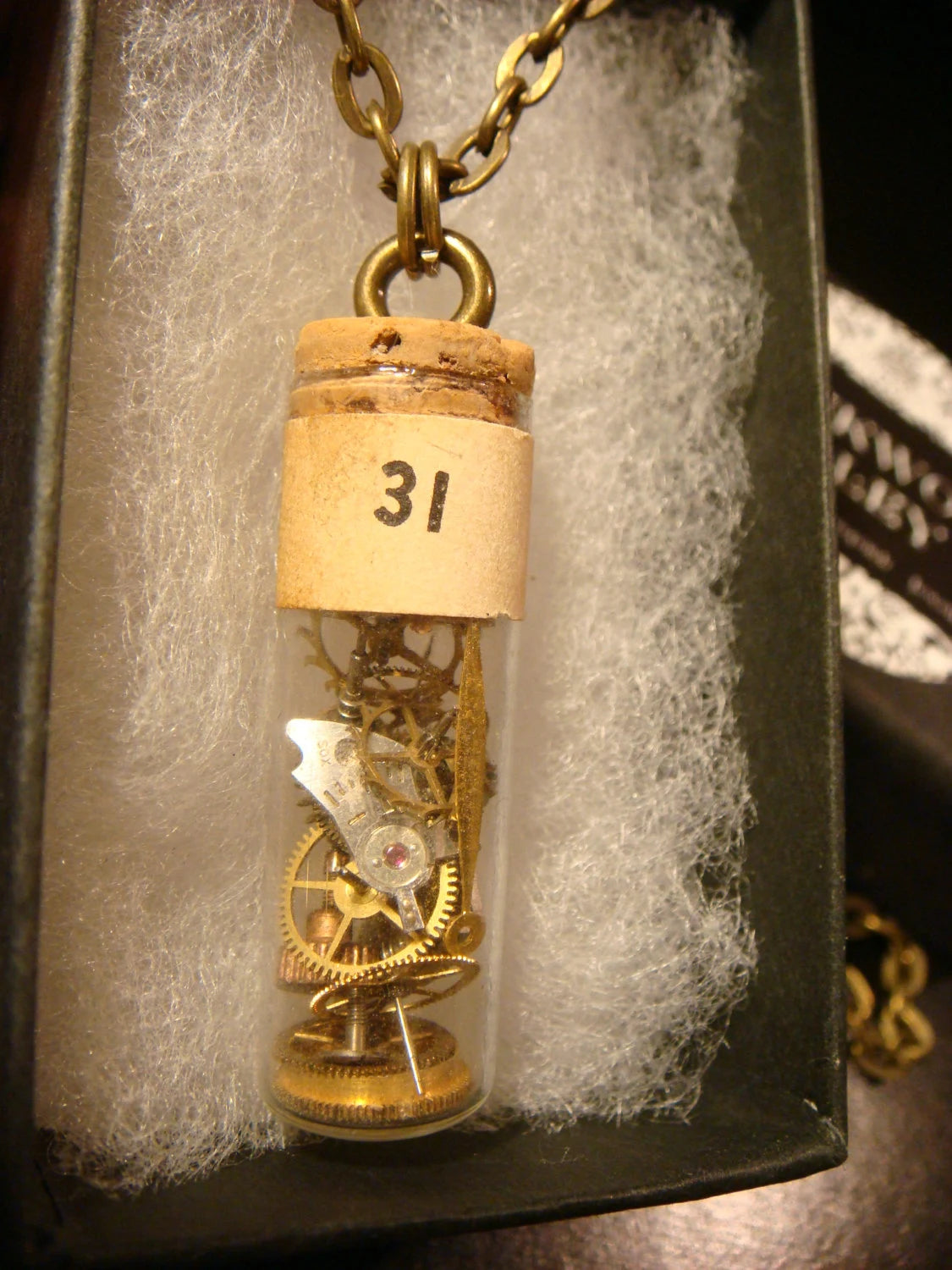 Watchmaker's Vial with Loose Parts Bottle Necklace