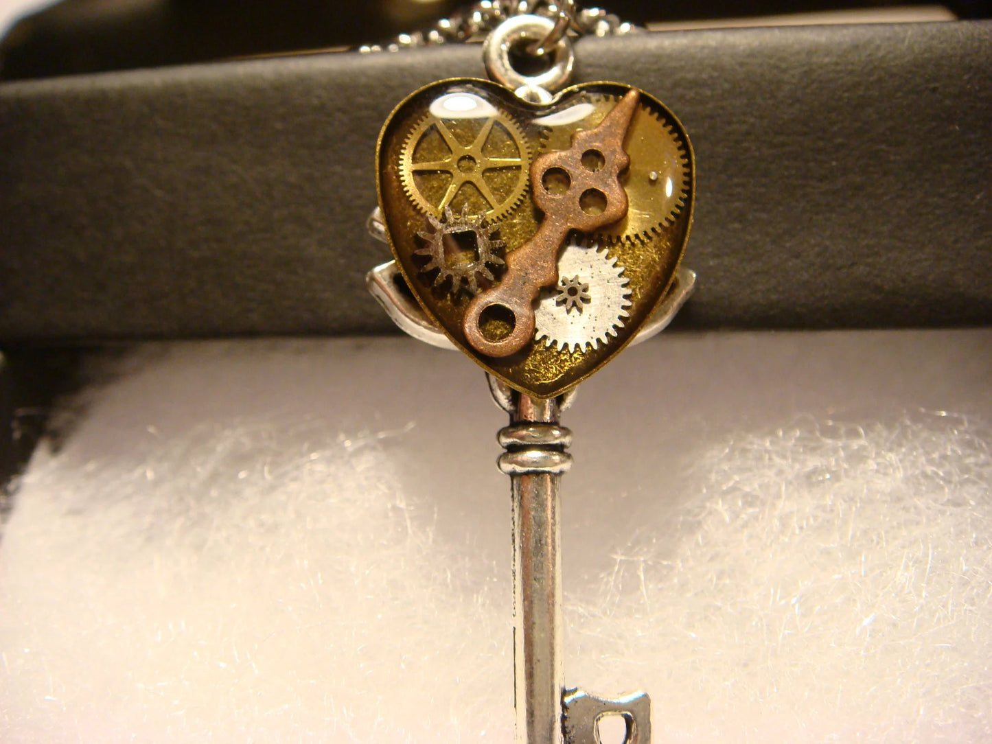 Clockwork Heart Key Necklace
