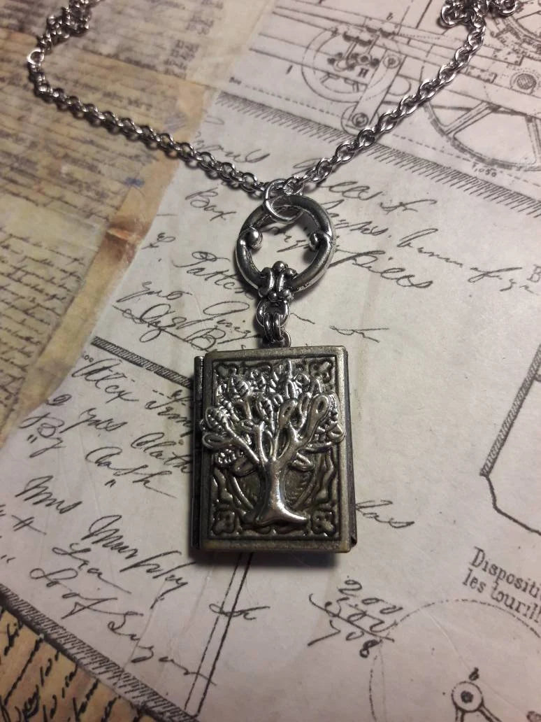 Tree of Life Book Locket Necklace