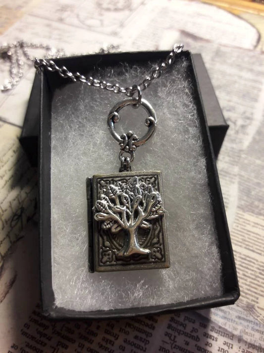 Tree of Life Book Locket Necklace