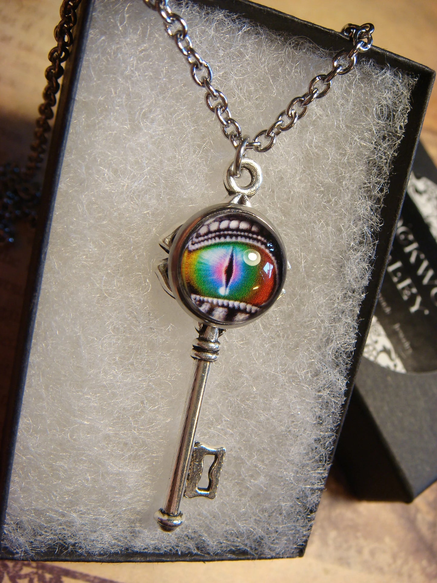 Dragon Eye Image Key Necklace
