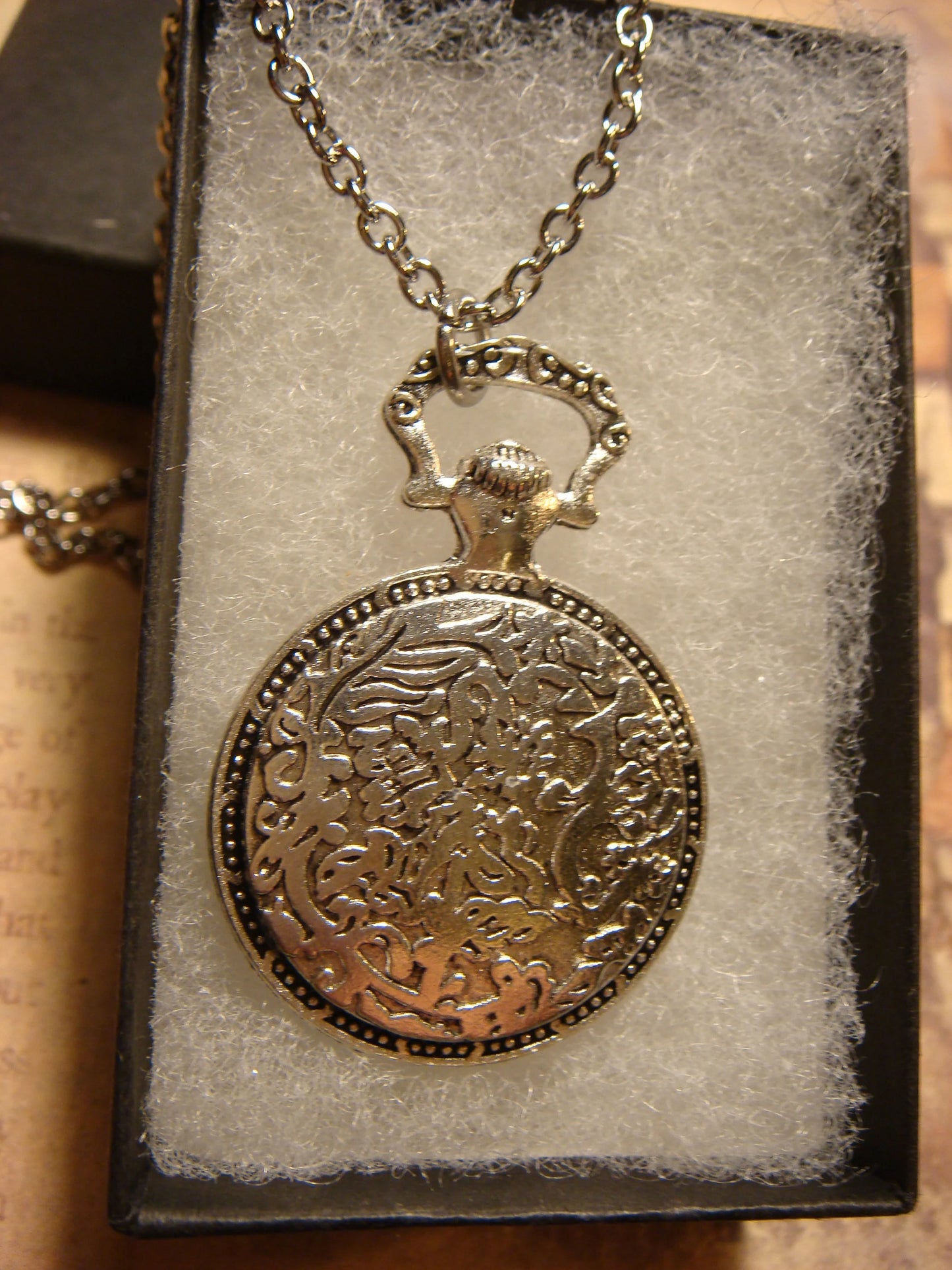 Zodiac Aquarius Pocket Watch Pendant Necklace