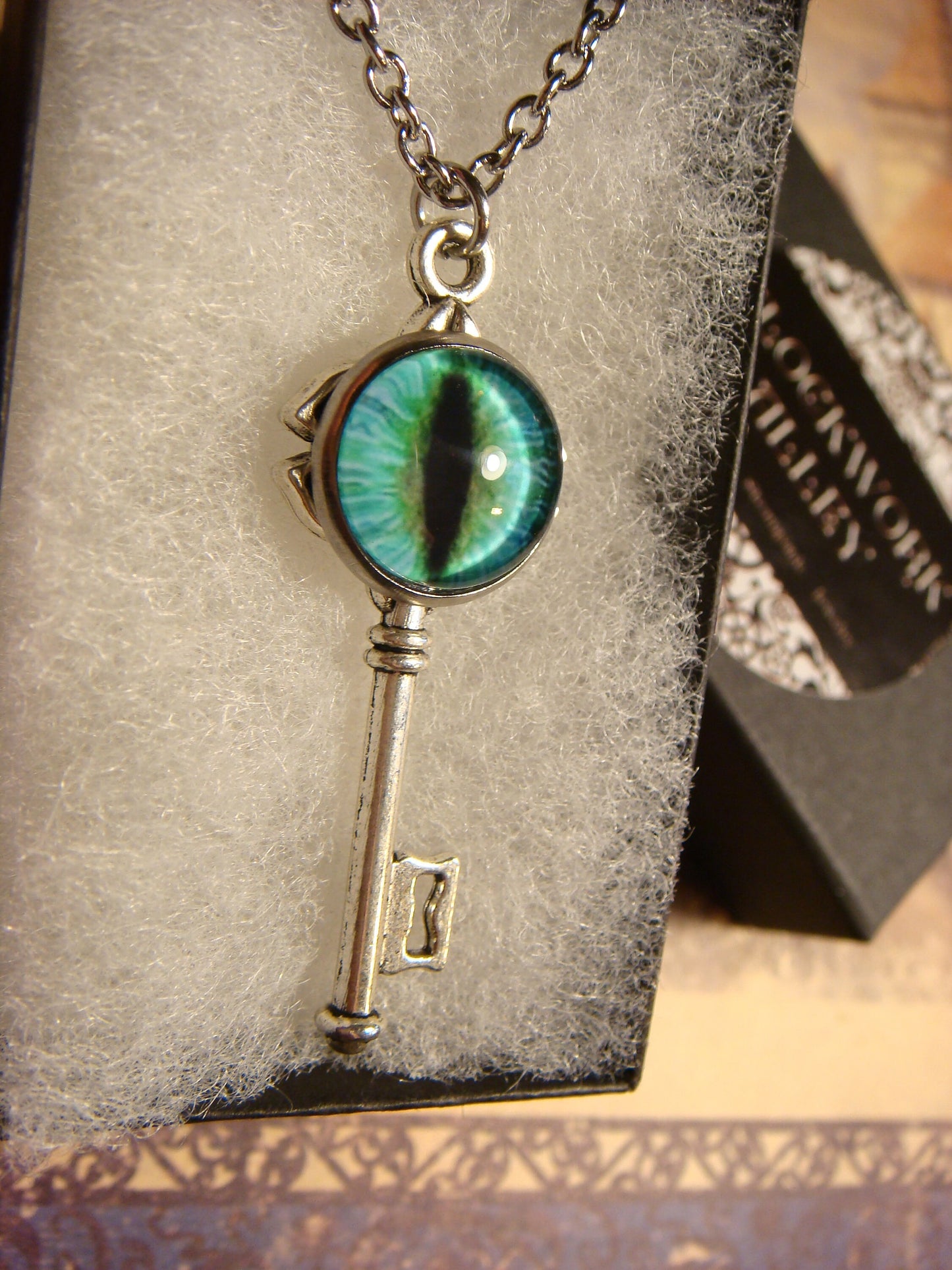 Dragon Eye Image Key Necklace