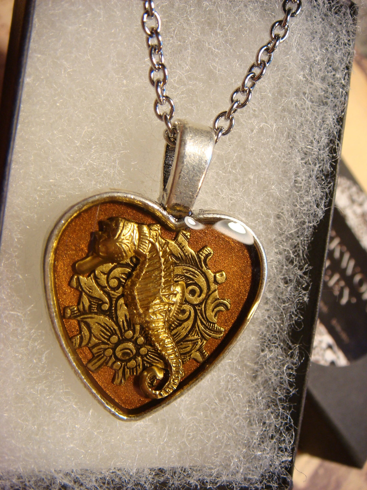 Seahorse Heart Necklace