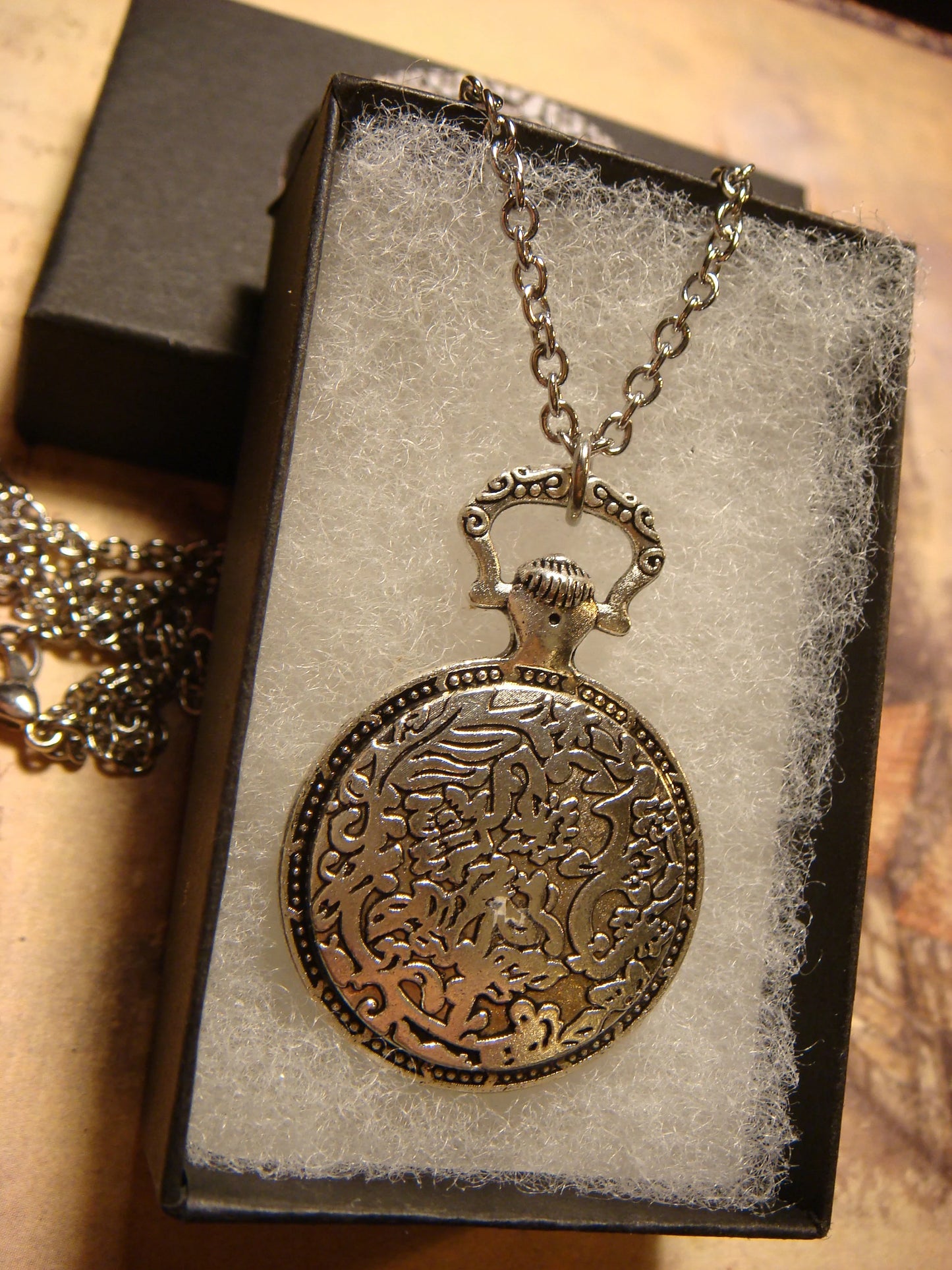 Zodiac Aries Pocket Watch Pendant Necklace