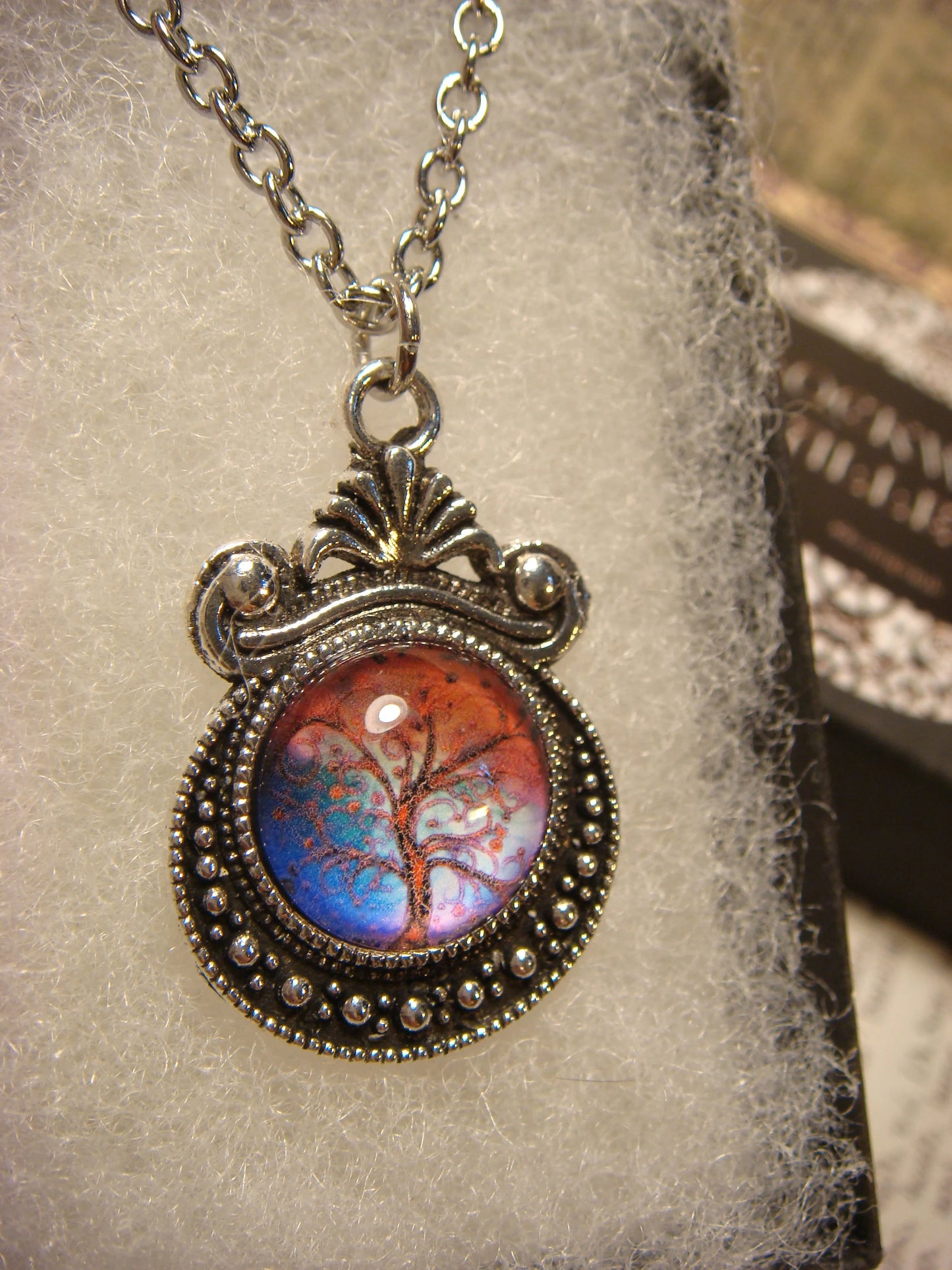 Tree Image Small Ornate Necklace