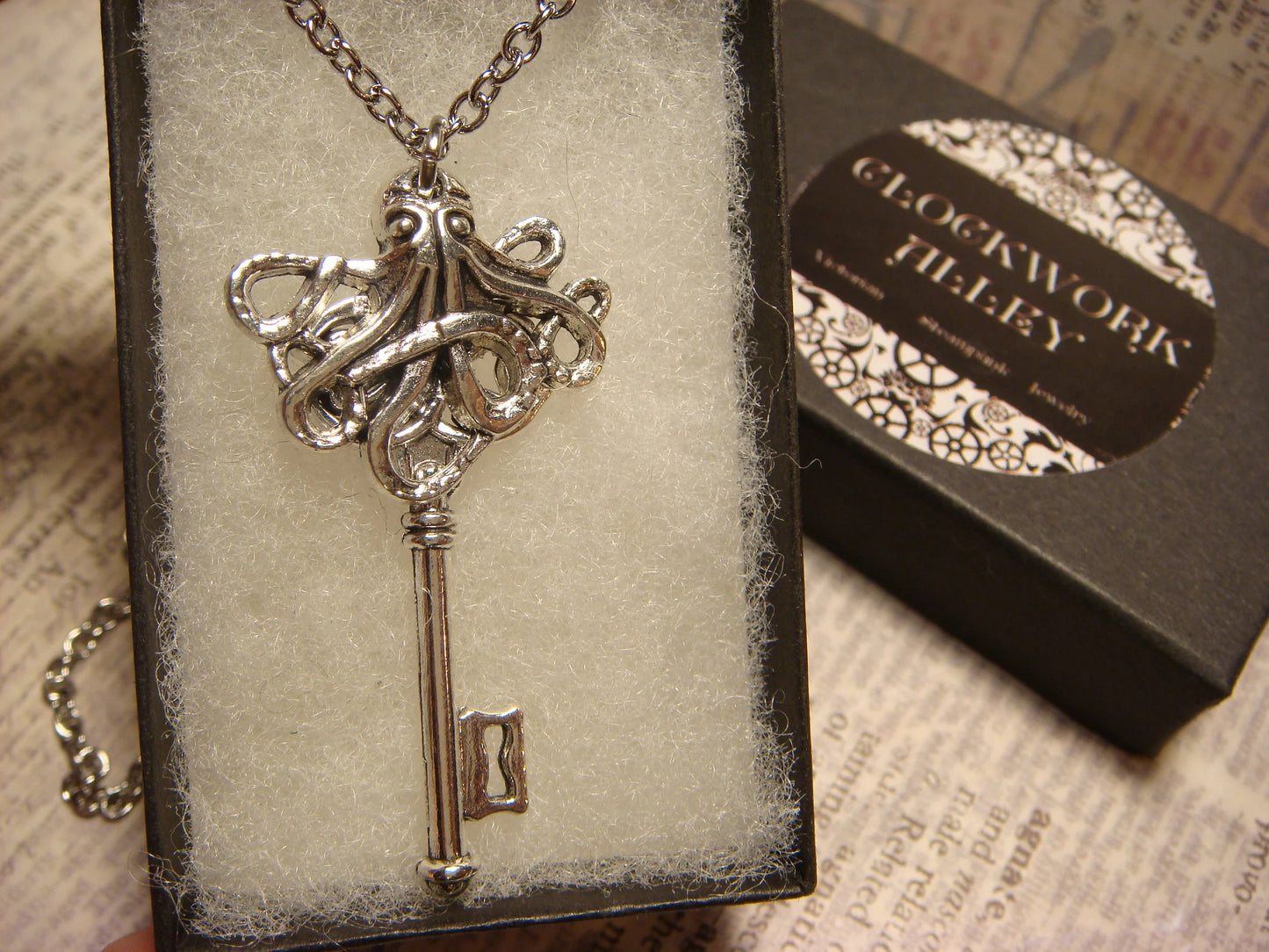 Octopus Key Necklace