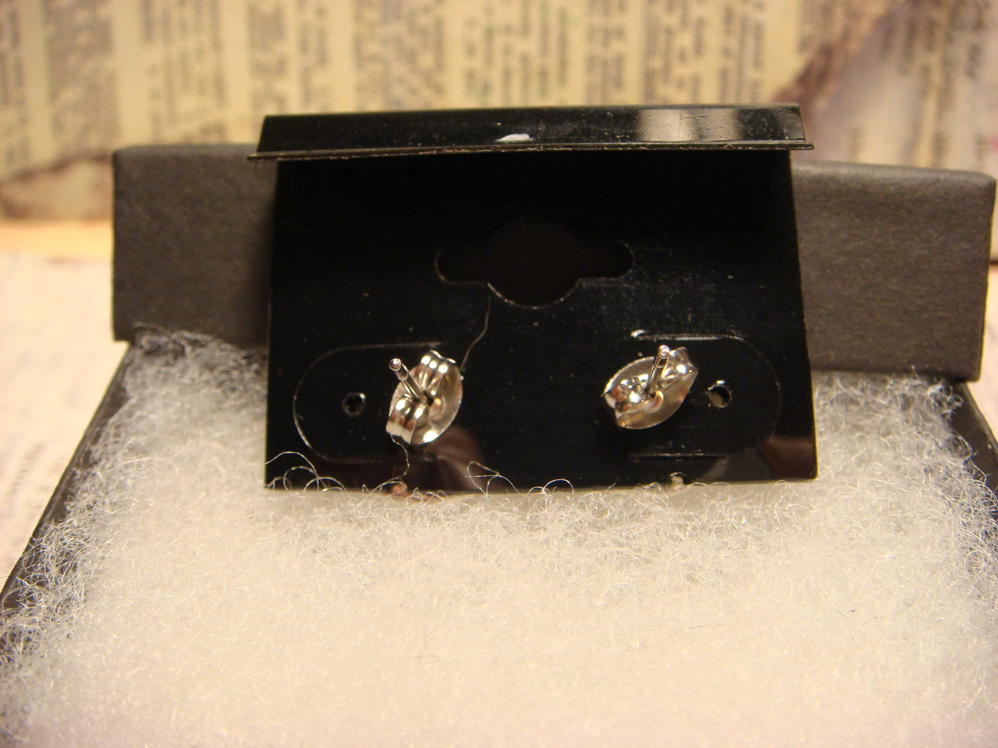 Steampunk Cat Image Stainless Steel Stud Earrings