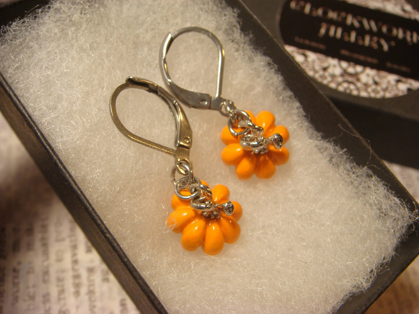 Pumpkin Dangle Earrings