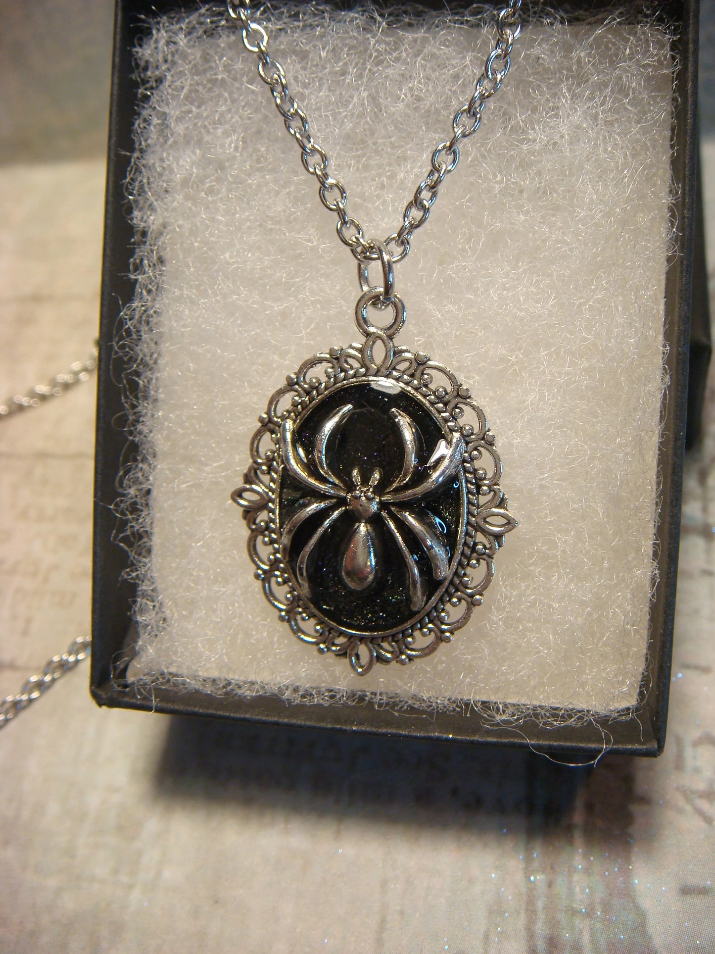 Spider Small Ornate Necklace