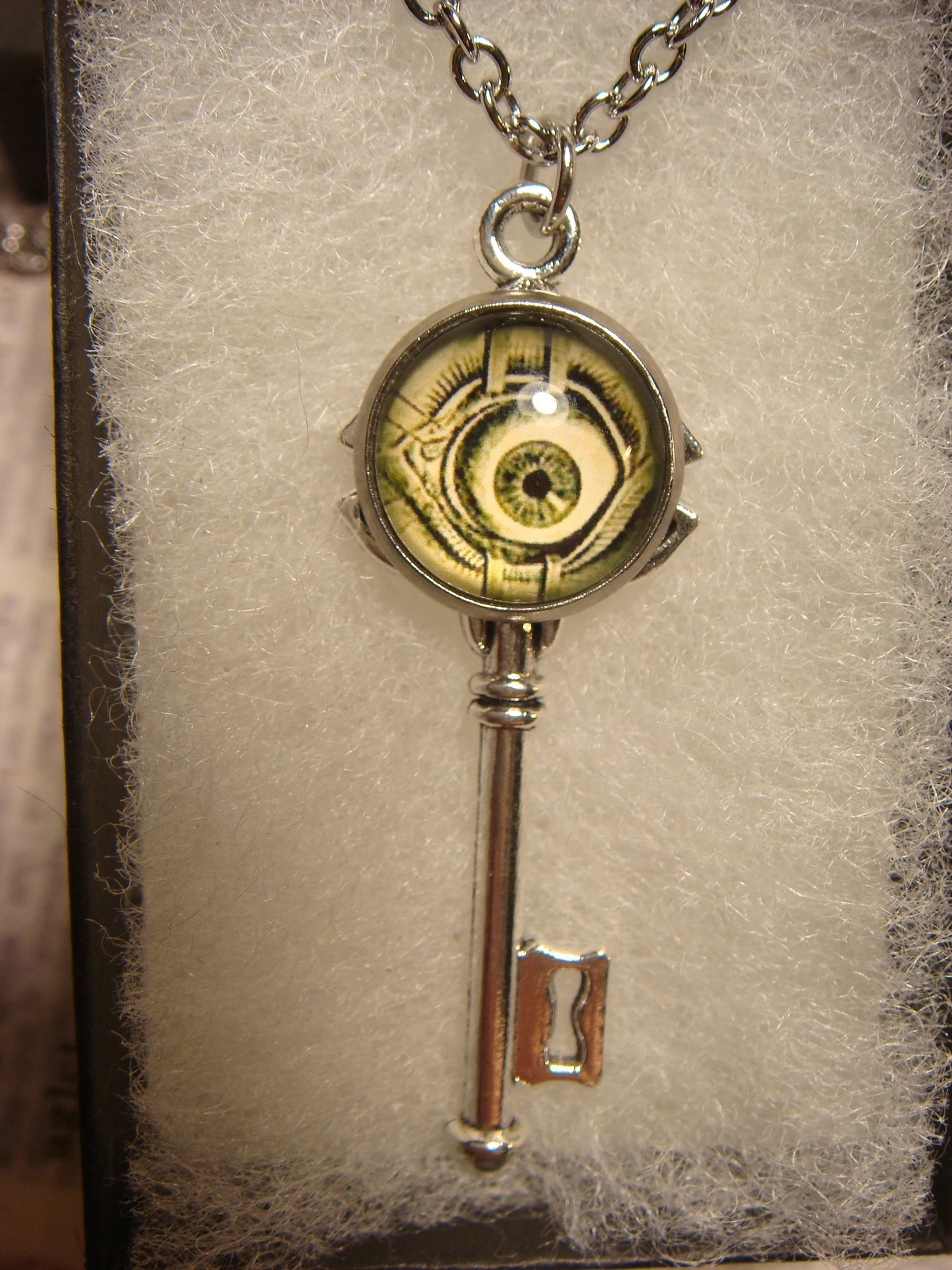 Eyeball Image Key Necklace