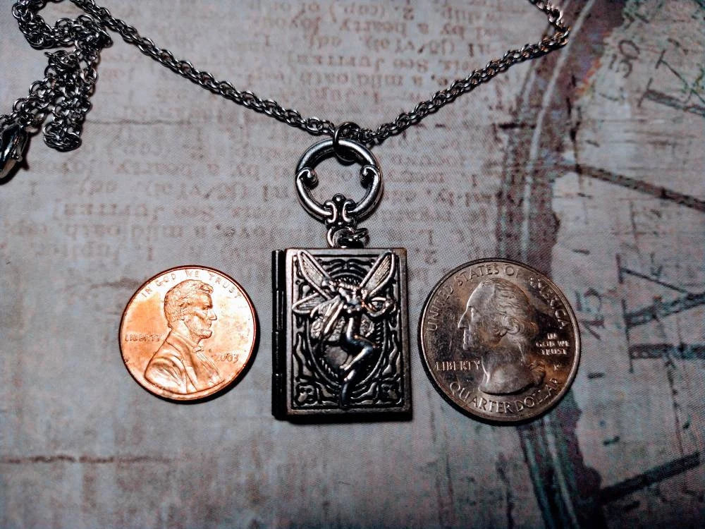 Fairy Book Locket Necklace