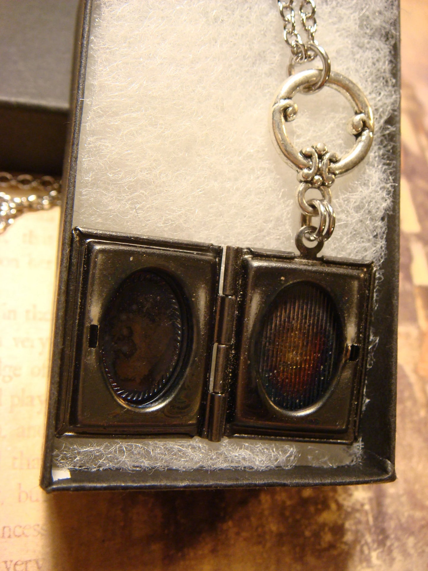 Dragonfly Gears Heart Book Locket Necklace