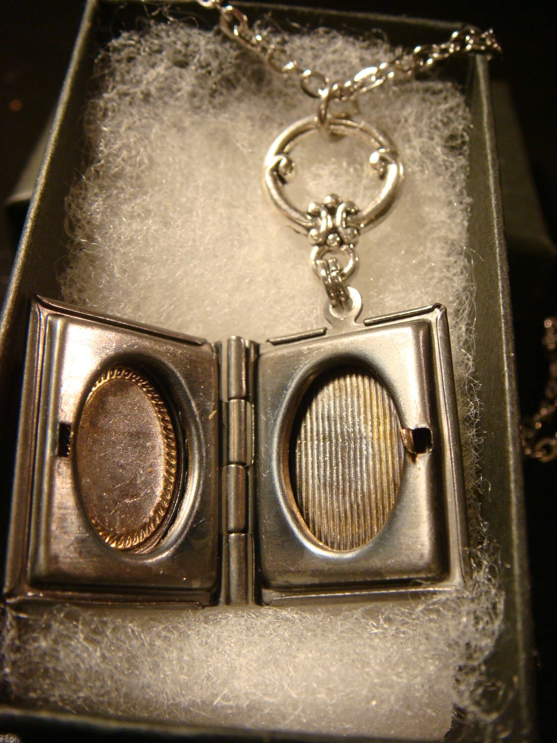 Elephant Head Book Locket Necklace