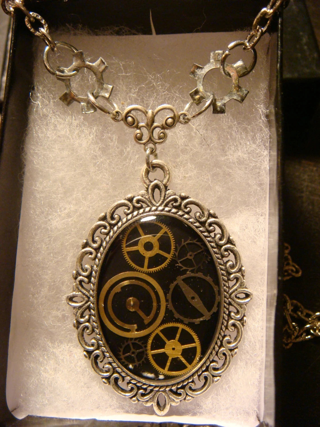 Watch Part Gears Ornate Necklace