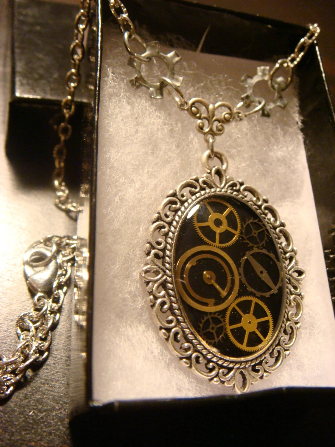 Watch Part Gears Ornate Necklace