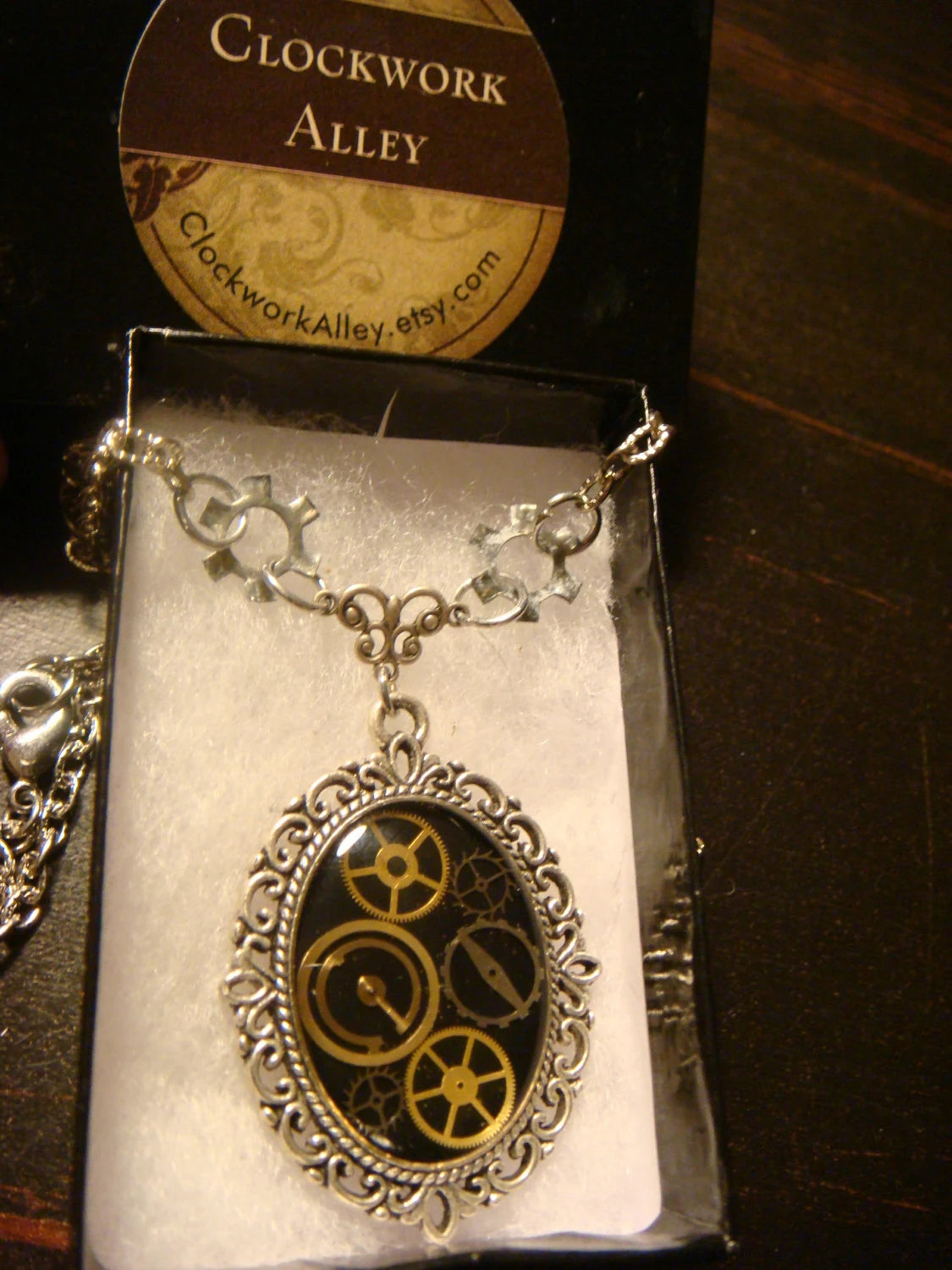 Watch Part Gears Ornate Necklace