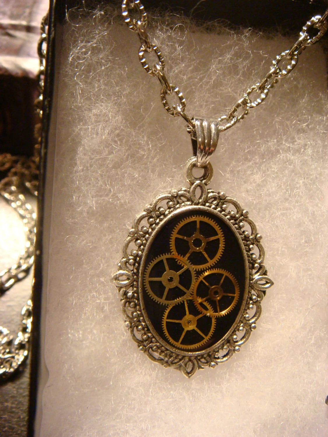 Watch Part Gears Ornate Necklace