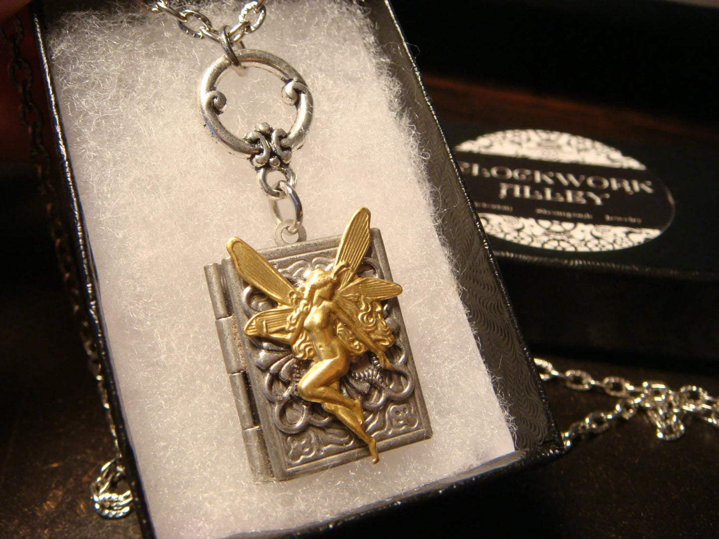 Fairy Book Locket Necklace