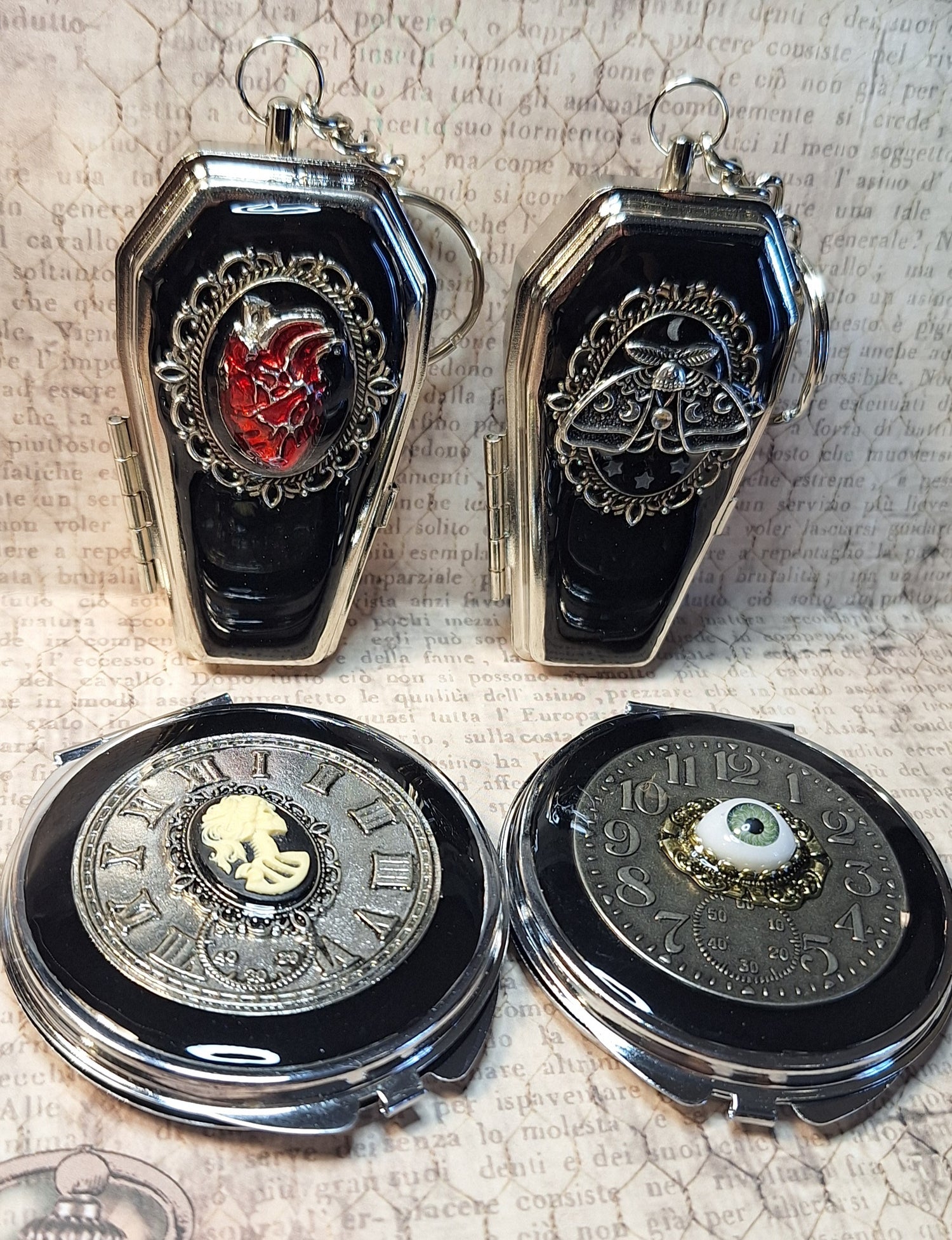 Trinket / Pill Boxes and Compact Mirrors