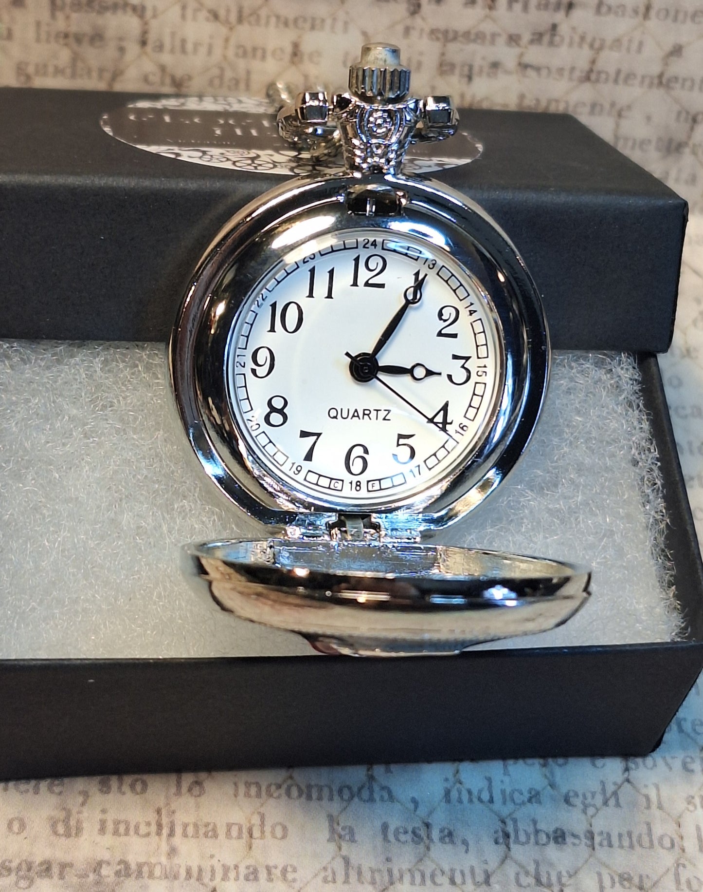 Working Anotomical Heart Pocket Watch Necklace