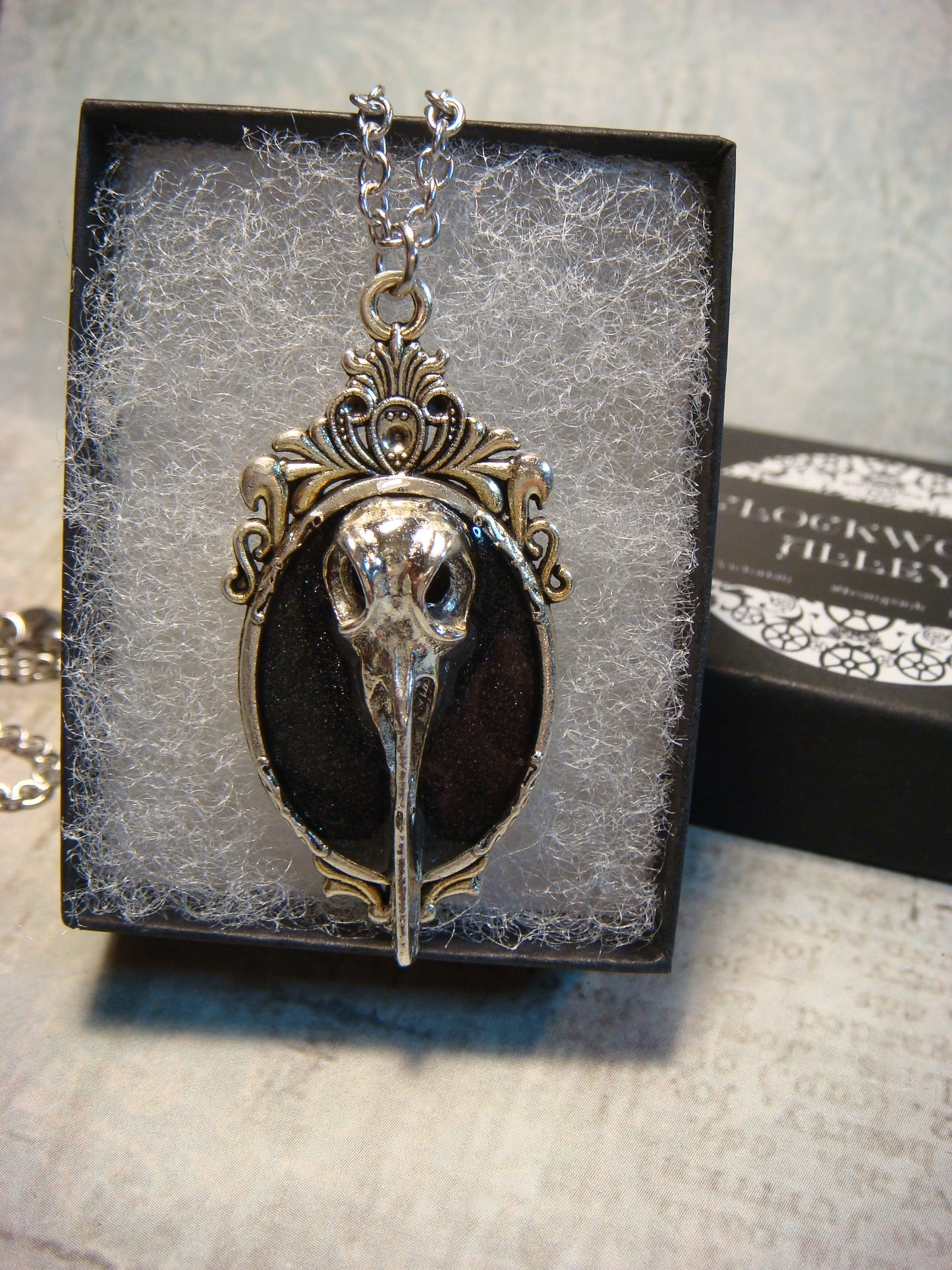 Bird Skull Ornate Necklace