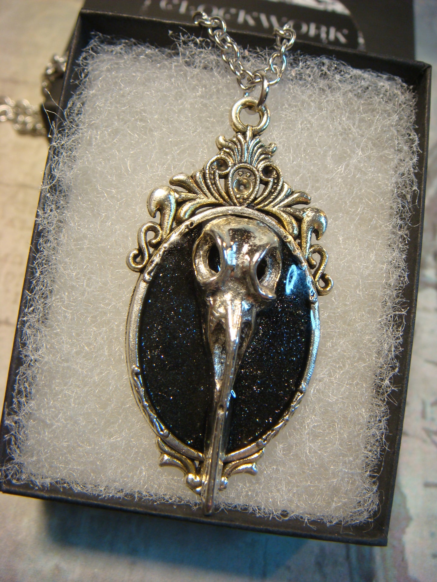 Bird Skull Ornate Necklace