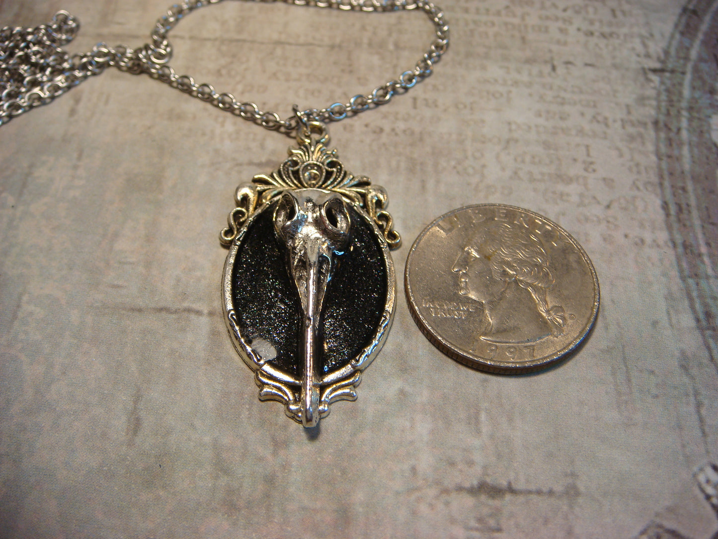 Bird Skull Ornate Necklace