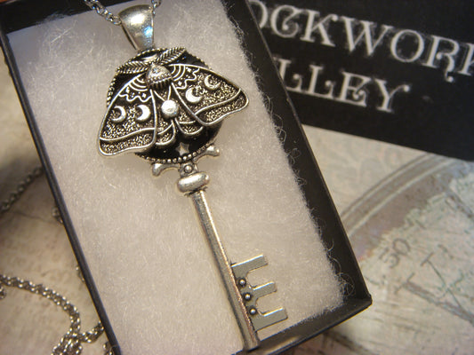Lunar Moth Key Necklace