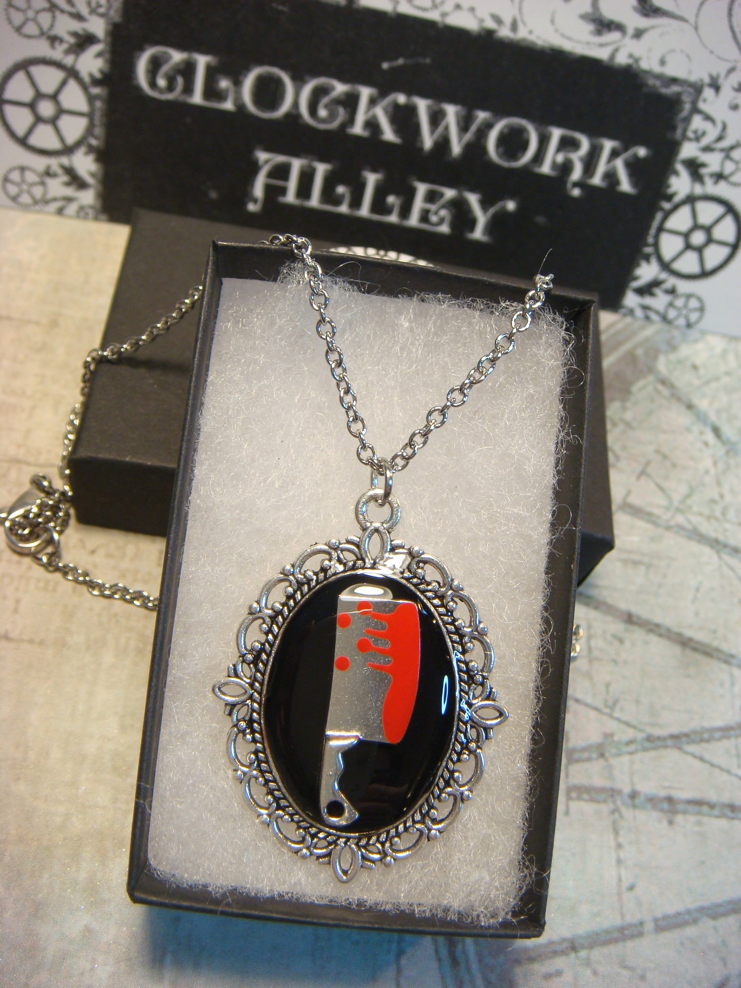 Bloody Cleaver Ornate Necklace